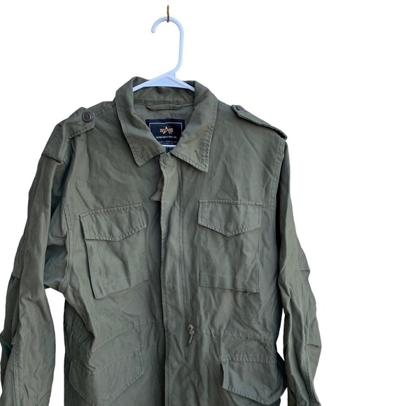 Alpha Industries Army Field Utility Coat Jacket Military Size Medium - Picture 3 of 8